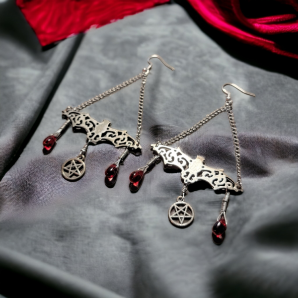 Vampire Bats Earrings - Image 6