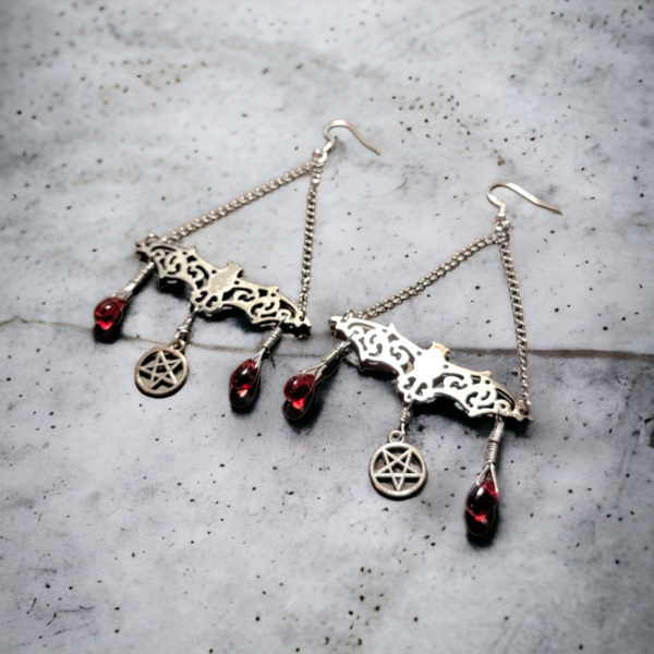 Vampire Bats Earrings - Image 5