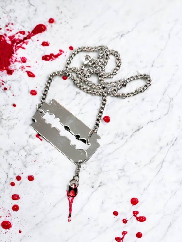 On the Edge - Razor Blade Necklace