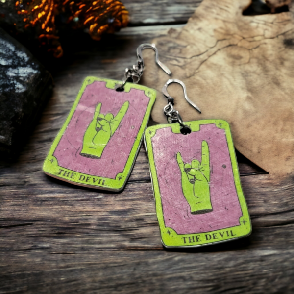 Devil Tarot Earrings
