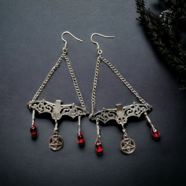 Vampire Bats Earrings - Image 4