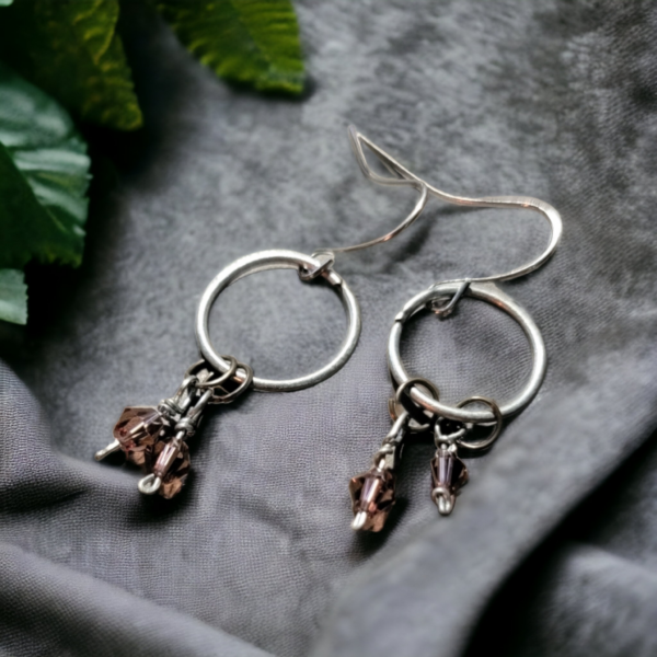 Steel & Swarovski Earrings