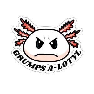 Grumpy Axolotl Stickers