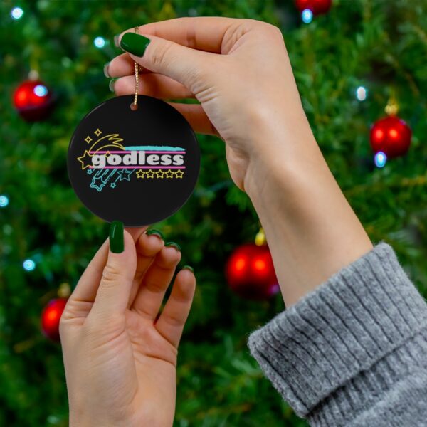 Godless Ceramic Ornament - Image 3