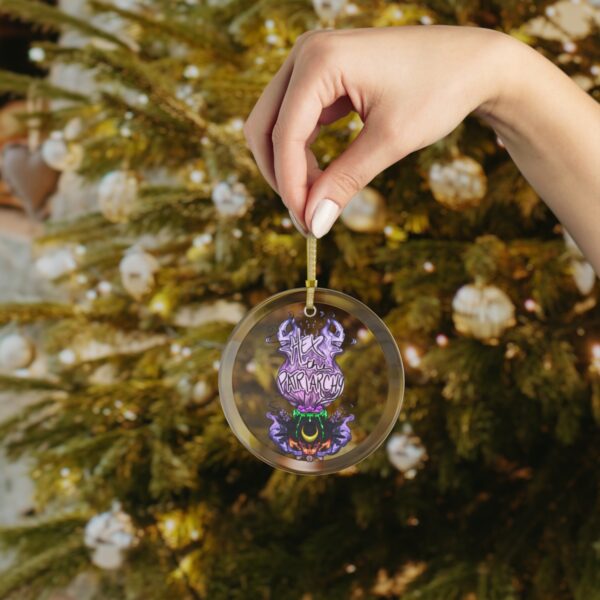 Hex the Patriarchy Glass Ornament - Image 4