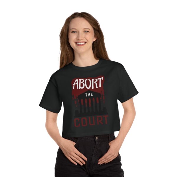 Abort the Court Cropped T-Shirt - Image 9