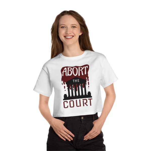 Abort the Court Cropped T-Shirt - Image 6