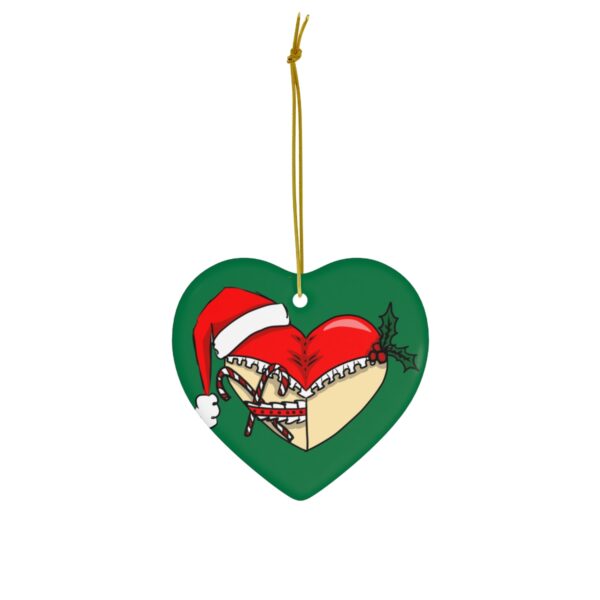 Santa Booty Funny Holiday Ceramic Ornaments