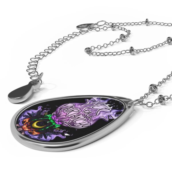 Hex the Patriarchy Oval Necklace - Image 3