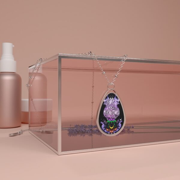 Hex the Patriarchy Oval Necklace - Image 4