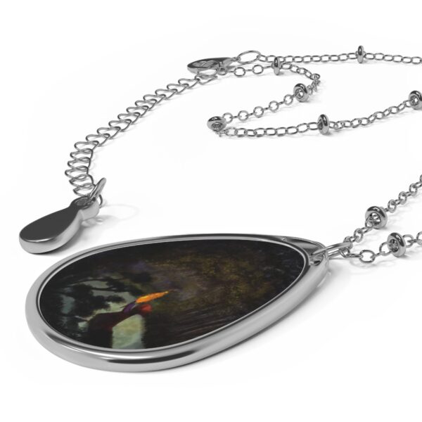 Night in the Wood Oval Necklace - Image 3