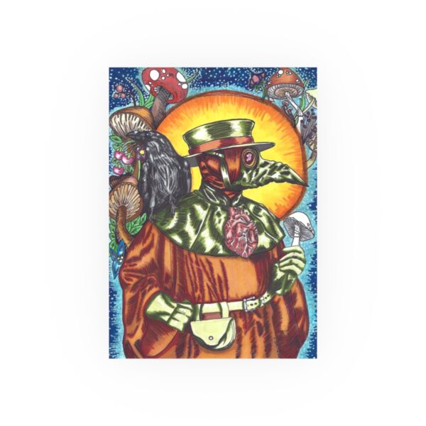 Retro Plague Doctor Archival Print - Image 4