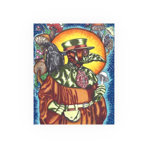 Retro Plague Doctor Archival Print - Image 16
