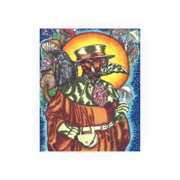 Retro Plague Doctor Archival Print - Image 22