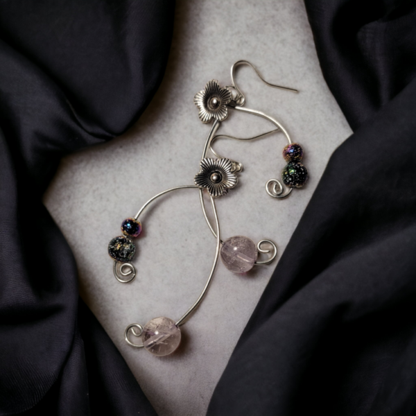 Amethyst Wishbone | Earrings