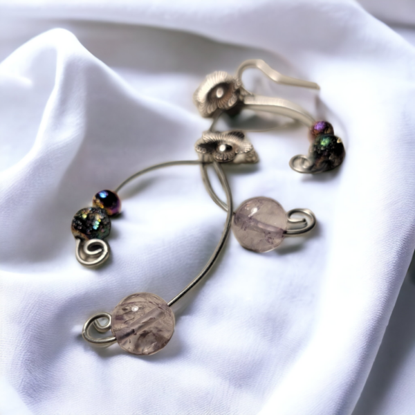 Amethyst Wishbone | Earrings - Image 2