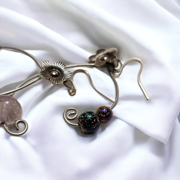 Amethyst Wishbone | Earrings - Image 3