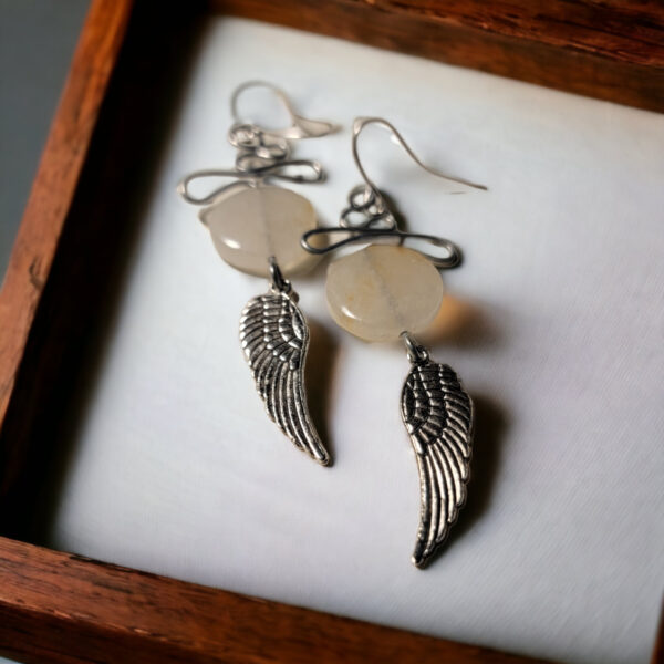 Crystal Wings Earrings