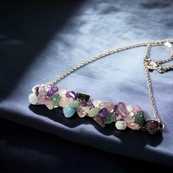 Amethyst & Aventurine Bar | Necklace - Image 2