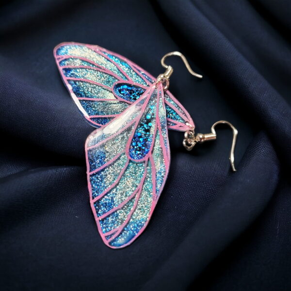 Fairy's Wings Earrings | Blue - Image 3