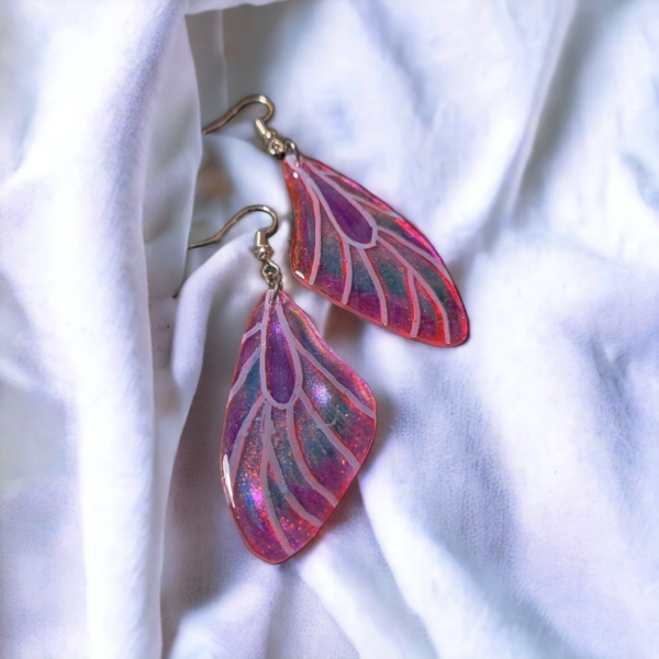 Fairy's Wings Earrings | Pink - Image 2