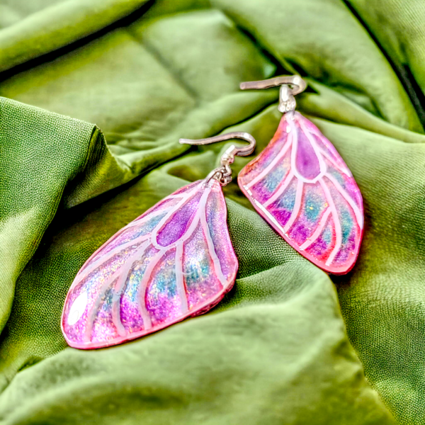 Fairy's Wings Earrings | Pink - Image 5
