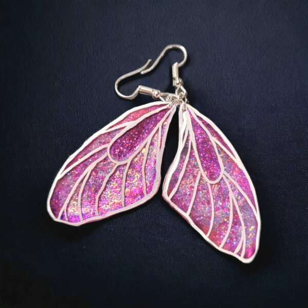 Fairy's Wings Earrings | Purple - Image 3