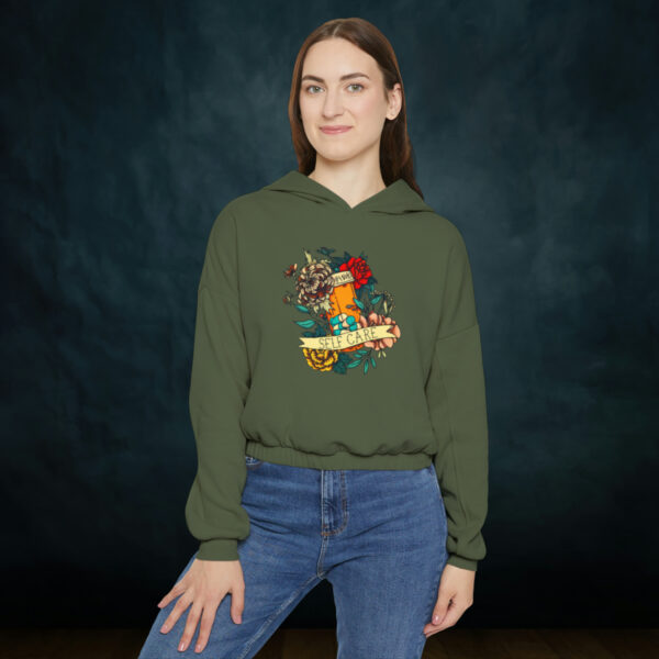 Self Care Cinched Bottom Hoodie - Image 4