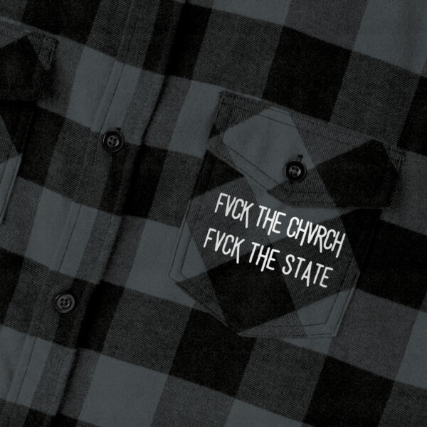 Abort the Court Unisex Flannel Shirt - Image 5