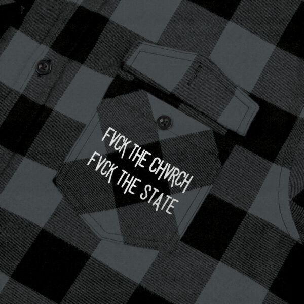Abort the Court Unisex Flannel Shirt - Image 6