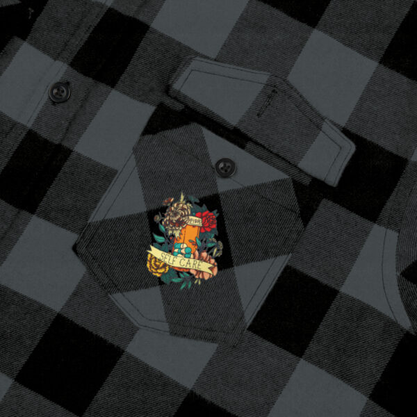 Self Care Unisex Flannel Shirt - Image 49
