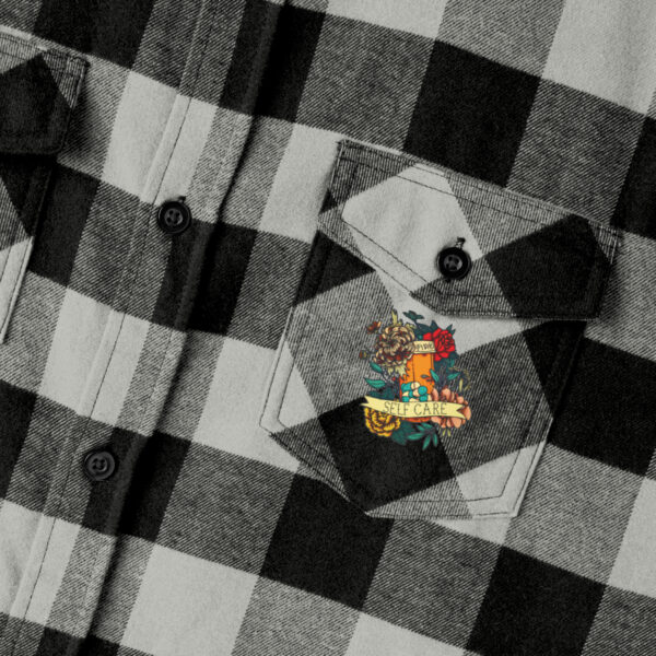 Self Care Unisex Flannel Shirt - Image 34