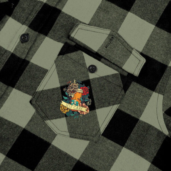 Self Care Unisex Flannel Shirt - Image 21