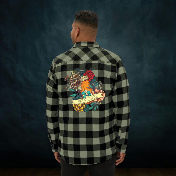 Self Care Unisex Flannel Shirt - Image 15