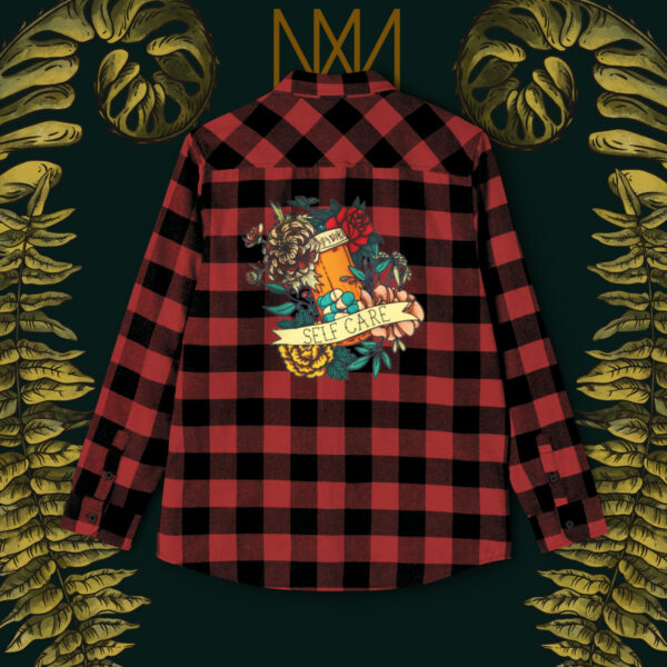 Self Care Unisex Flannel Shirt - Image 3
