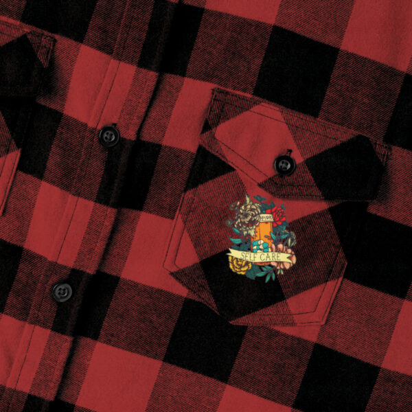Self Care Unisex Flannel Shirt - Image 6