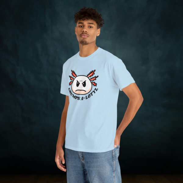 Grumpy A-lotyl Funny Axolotyl Unisex Heavy Cotton Tee - Image 6