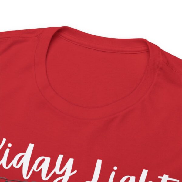 Holiday Lights & Reproductive Rights Christmas Unisex Heavy Cotton Tee - Image 11