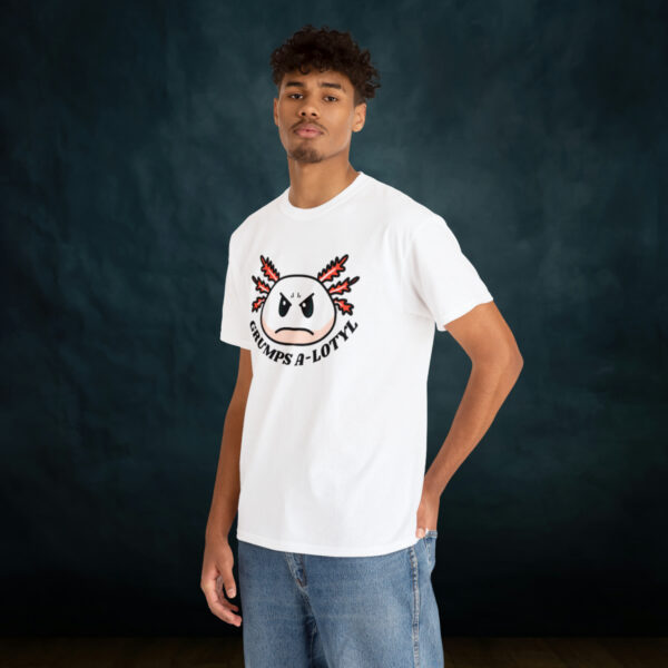 Grumpy A-lotyl Funny Axolotyl Unisex Heavy Cotton Tee - Image 18