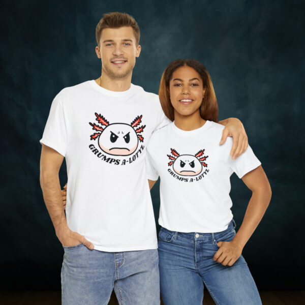 Grumpy A-lotyl Funny Axolotyl Unisex Heavy Cotton Tee - Image 22