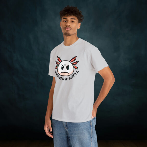 Grumpy A-lotyl Funny Axolotyl Unisex Heavy Cotton Tee - Image 30