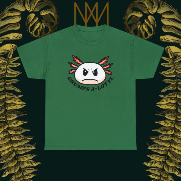 Grumpy A-lotyl Funny Axolotyl Unisex Heavy Cotton Tee - Image 50