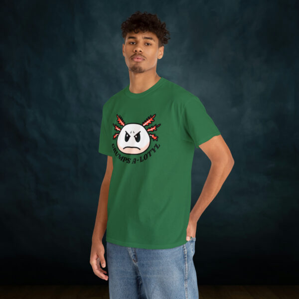Grumpy A-lotyl Funny Axolotyl Unisex Heavy Cotton Tee - Image 54