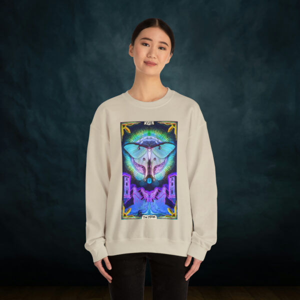 The Moon Tarot Card Unisex Heavy Blend Crewneck Sweatshirt - Image 12