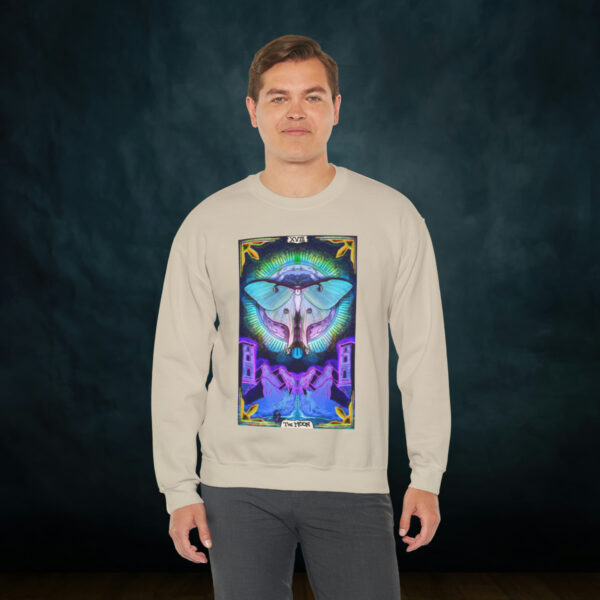 The Moon Tarot Card Unisex Heavy Blend Crewneck Sweatshirt - Image 17