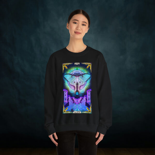 The Moon Tarot Card Unisex Heavy Blend Crewneck Sweatshirt