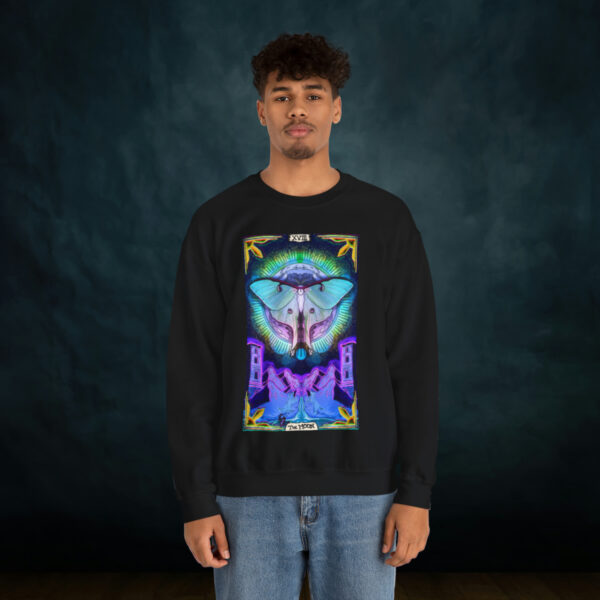 The Moon Tarot Card Unisex Heavy Blend Crewneck Sweatshirt - Image 5