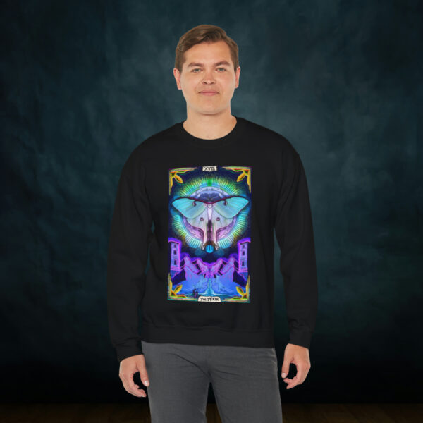 The Moon Tarot Card Unisex Heavy Blend Crewneck Sweatshirt - Image 6