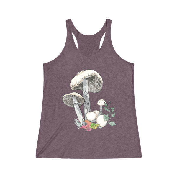 Avenging Angel Poisonous Mushroom Tri-Blend Racerback Tank