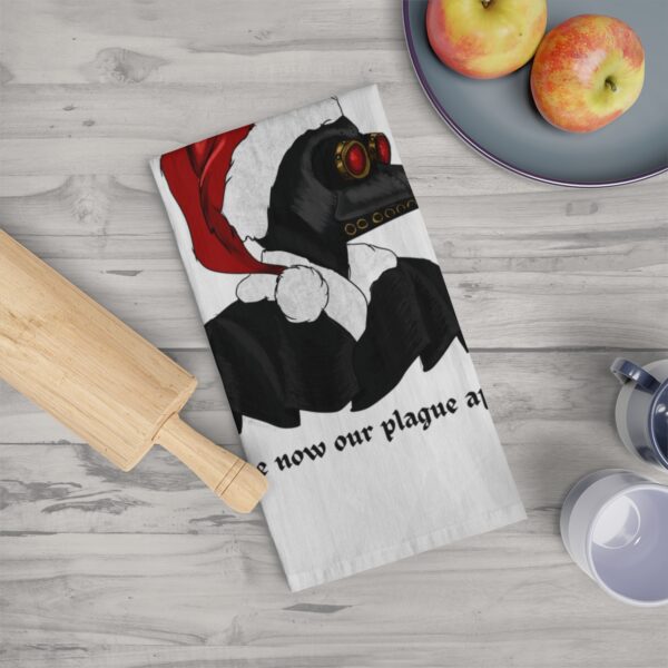 Don We Now Our Plague Apparel Funny Christmas Tea Towel - Image 5